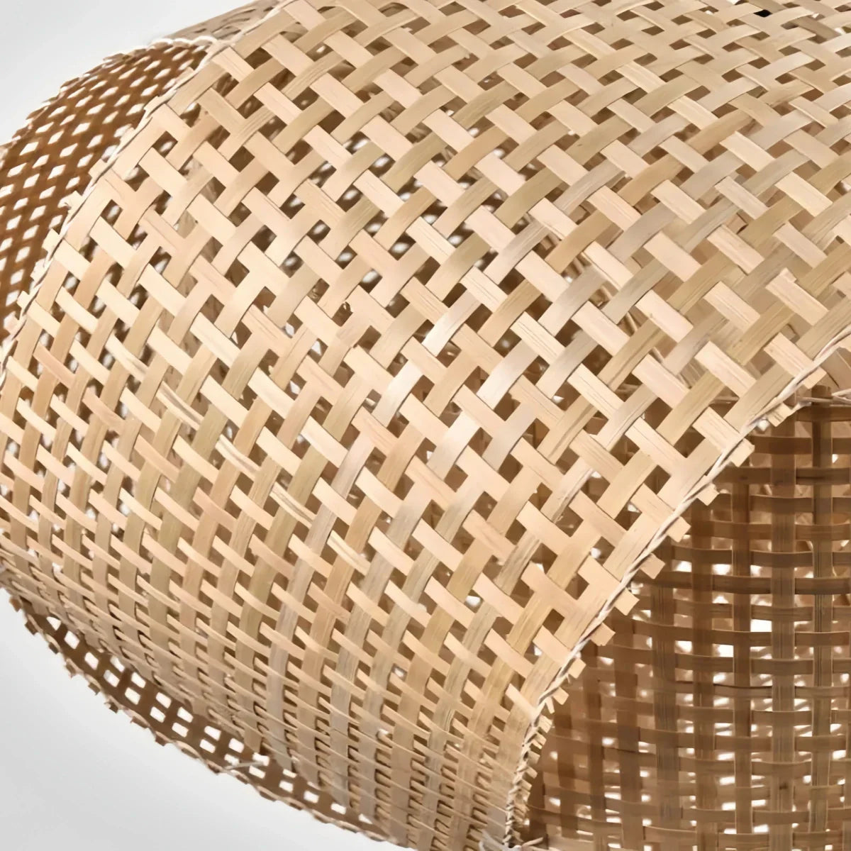 Modern Rattan Pendant Light -- Natural Rattan for Living Room Dining Room Bedroom - Flindria