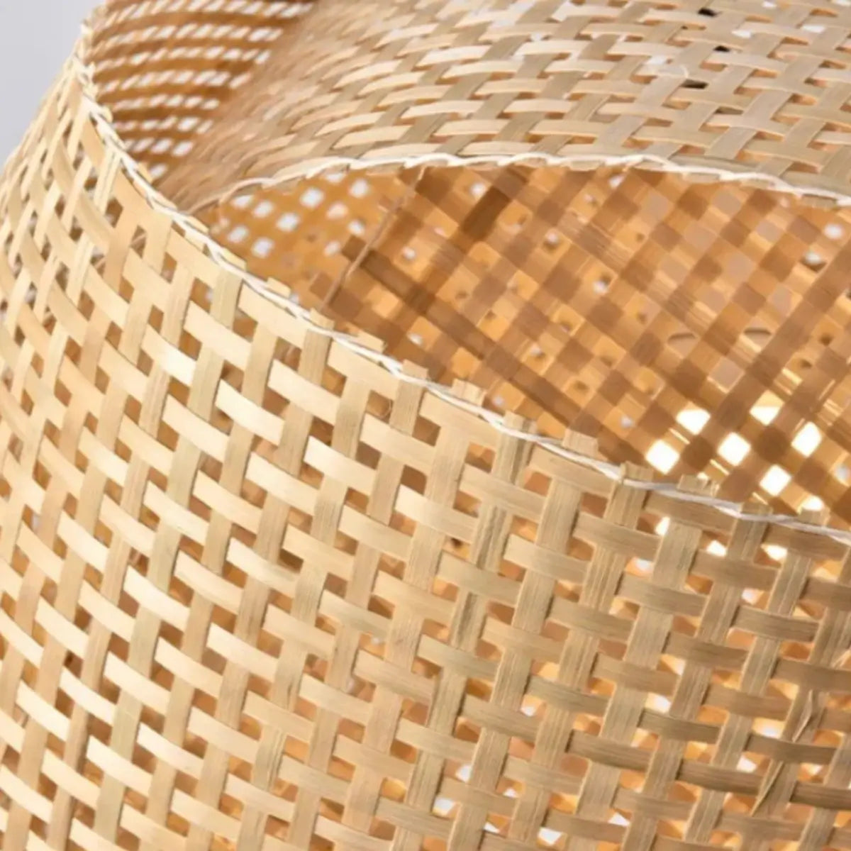 Modern Rattan Pendant Light -- Natural Rattan for Living Room Dining Room Bedroom - Flindria