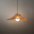 Natural Rattan Pendant Light -- Natural Rattan for Bedroom Dining Room Living Room - Flindria