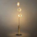 Luxury Floor Lamp -- Iron and Glass , Amber or Clear Light Color for Living Room Bedroom - Flindria