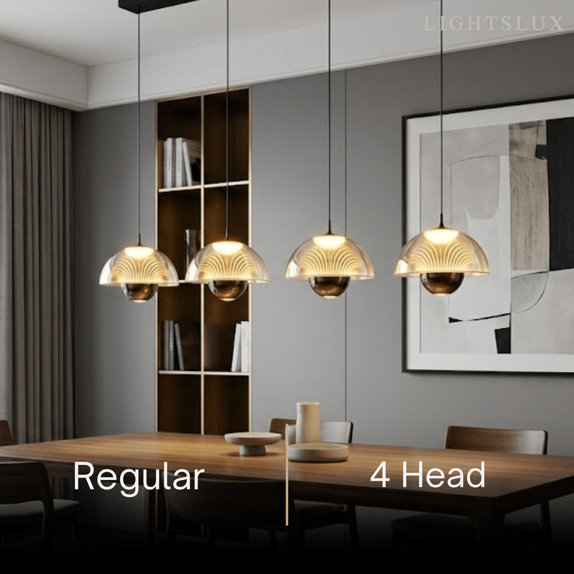 Artistic Pendant Light -- Iron & Aluminum with Acrylic Shade, Pearl Black for Bedroom Dining Room - Flindria