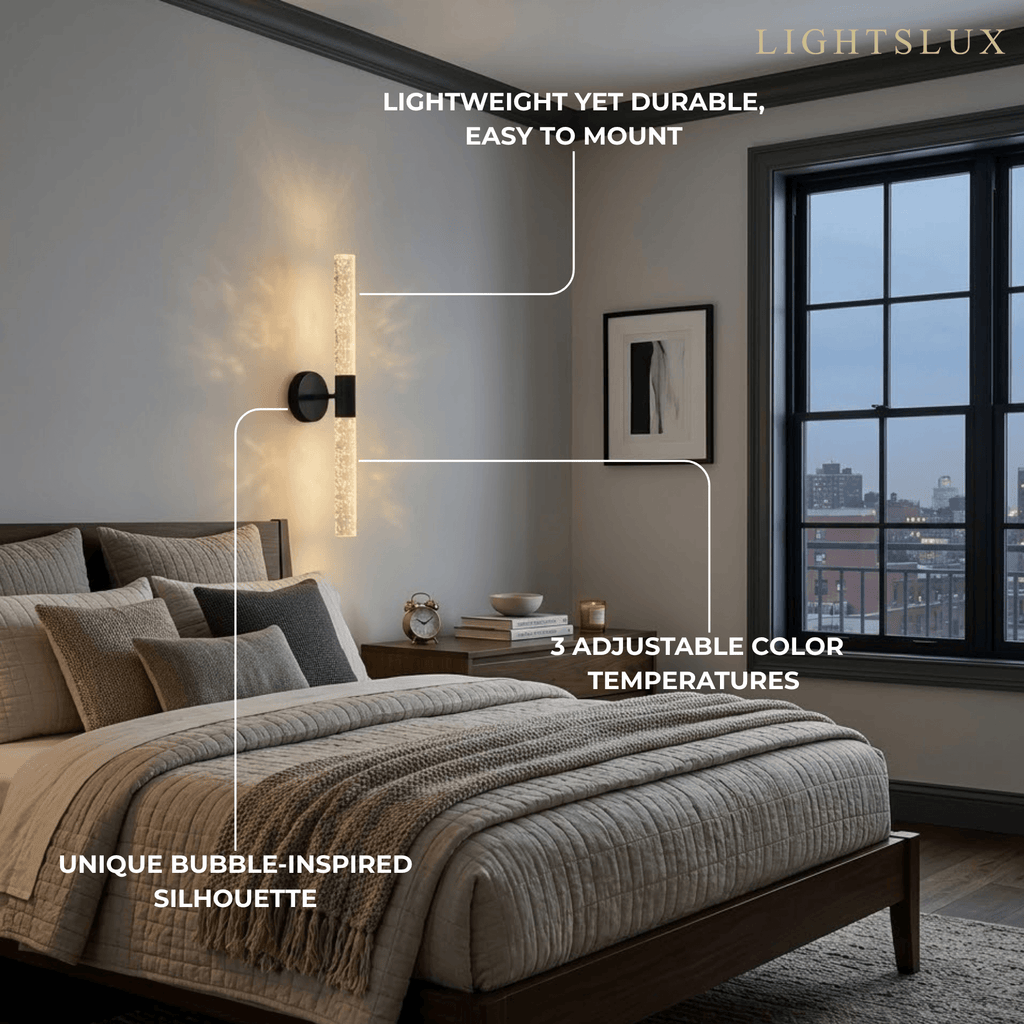 Modern Wall Lamp -- Iron & PVC Gold for Hallway - Flindria