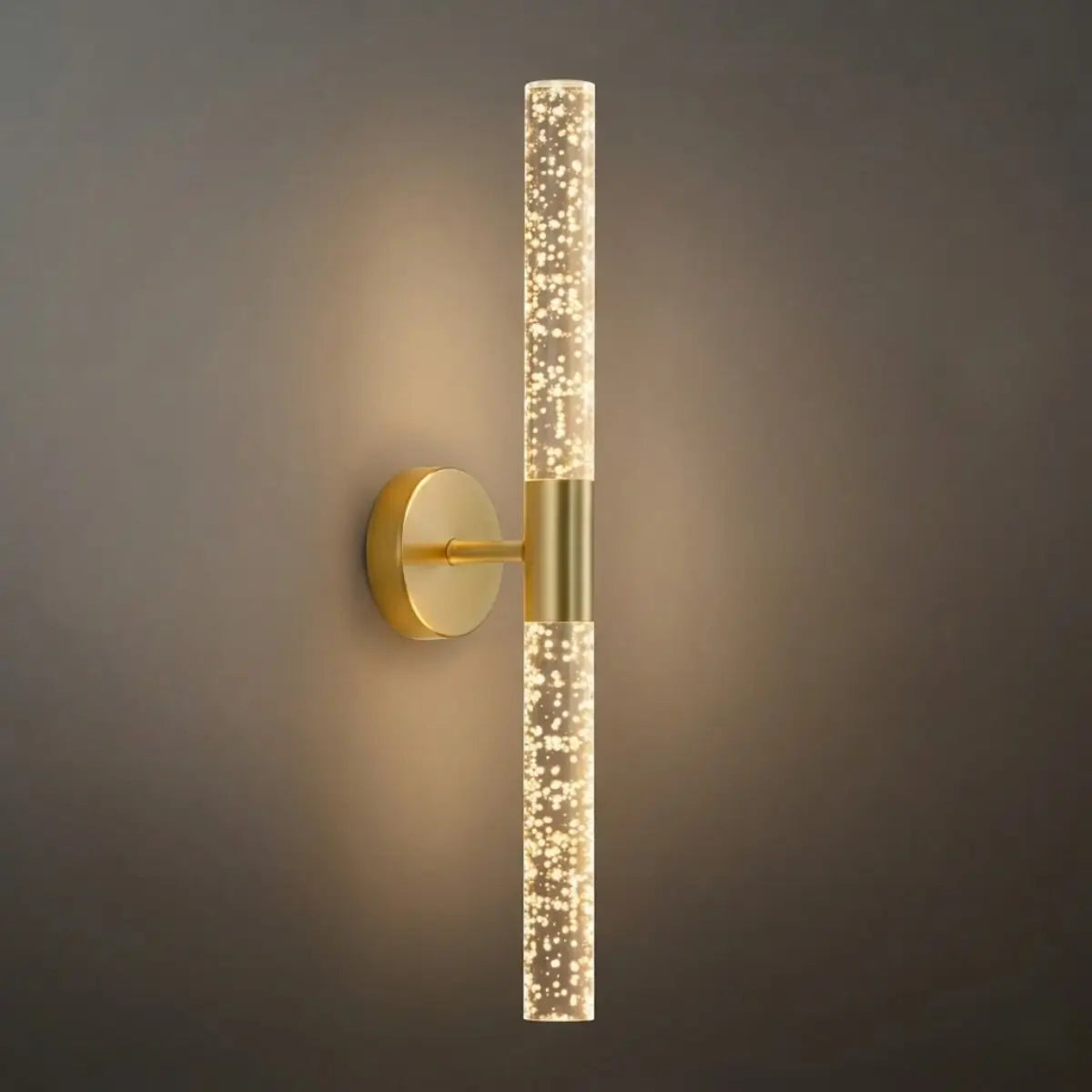 Applique murale moderne -- Fer et PVC doré pour couloir - Flindria
