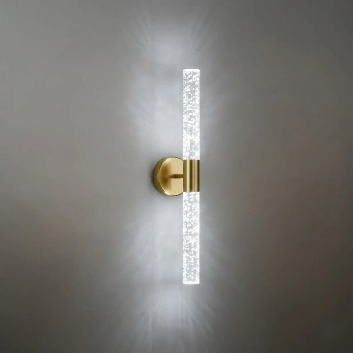 Applique murale moderne -- Fer et PVC doré pour couloir - Flindria