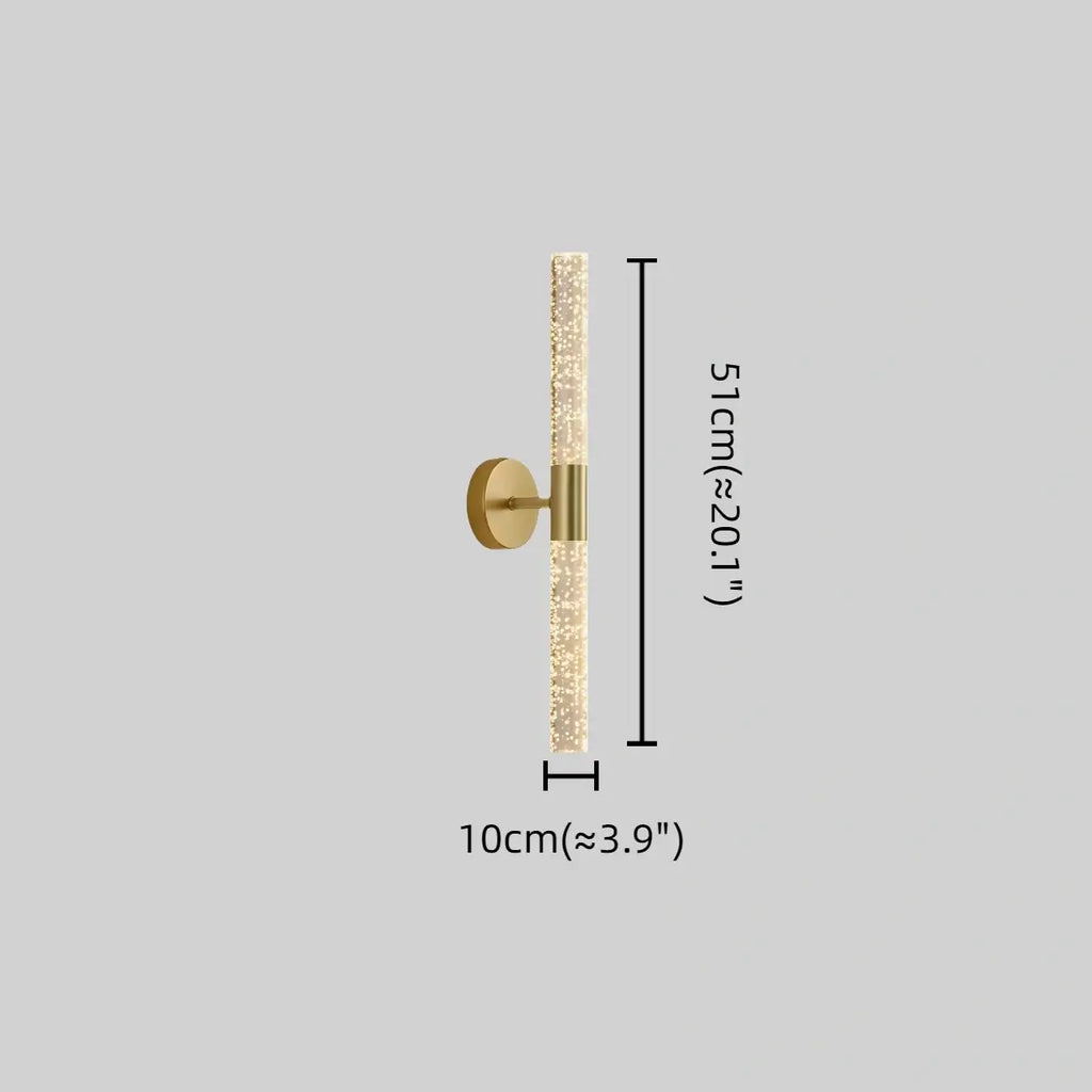 Modern Wall Lamp -- Iron & PVC Gold for Hallway - Flindria