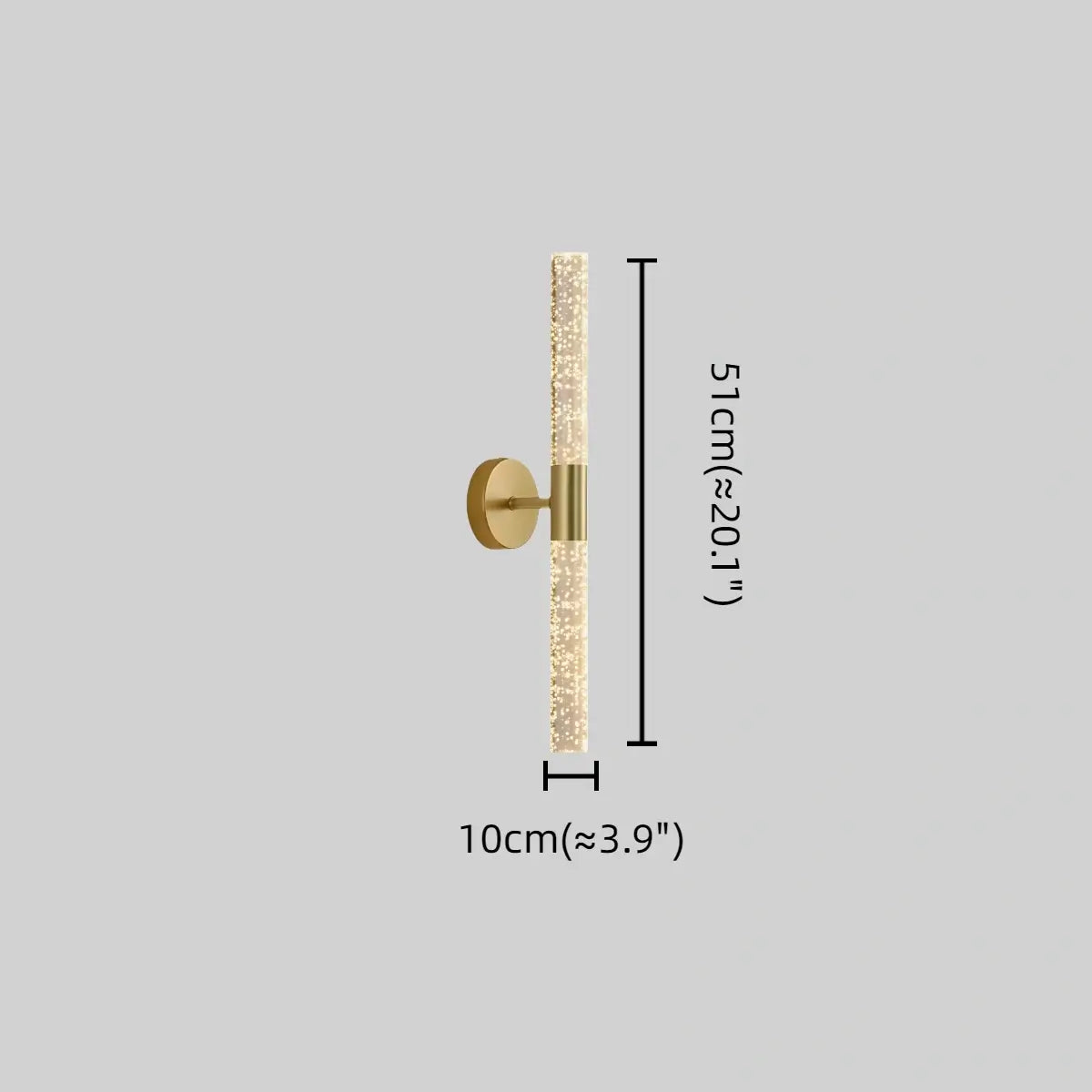 Modern Wall Lamp -- Iron & PVC Gold for Hallway - Flindria