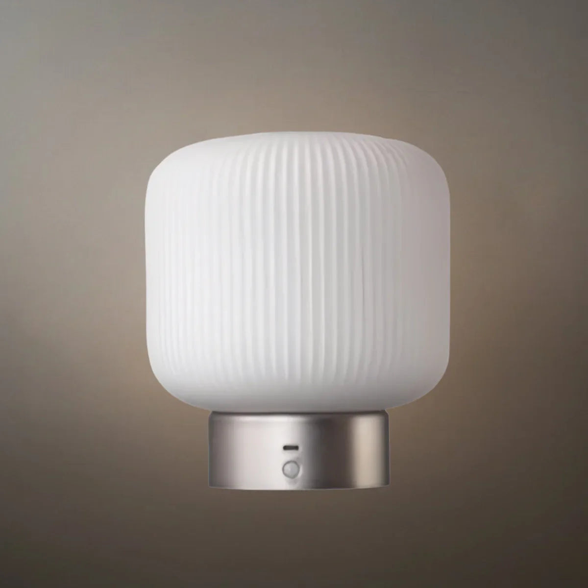 Light Table Lamp -- Metal & Frosted Glass with Touch & Human Induction for Bedroom Living Room - Flindria