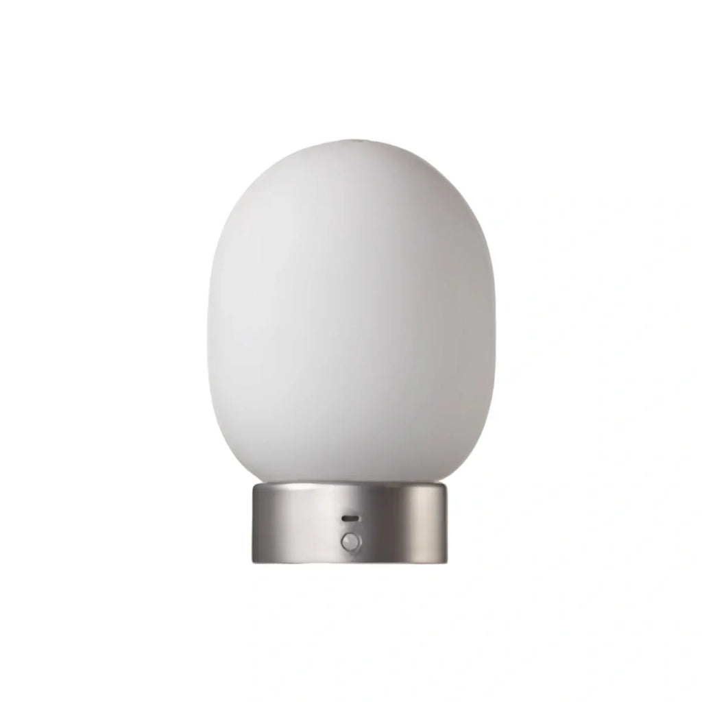 Light Table Lamp -- Metal & Frosted Glass with Touch & Human Induction for Bedroom Living Room - Flindria
