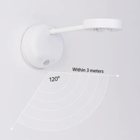 LumiTech Rechargeable LED Wall Spotlight — Motion Sensor, Wireless
