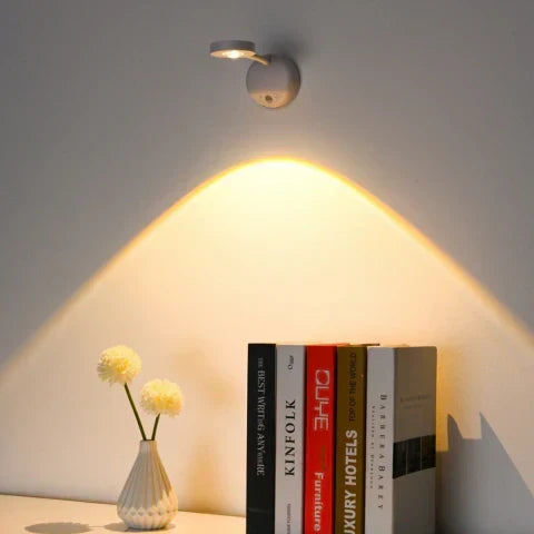 LumiTech Rechargeable LED Wall Spotlight — Motion Sensor, Wireless