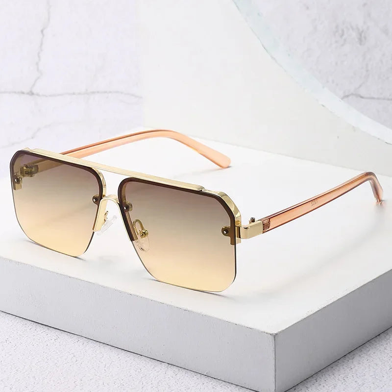 NovaVale Titanium Sunglasses, Gradient Lenses, UV400 Protection
