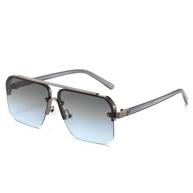 Ricco Milano-aviatorzonnebril met kleurverloop — titanium, UV400
