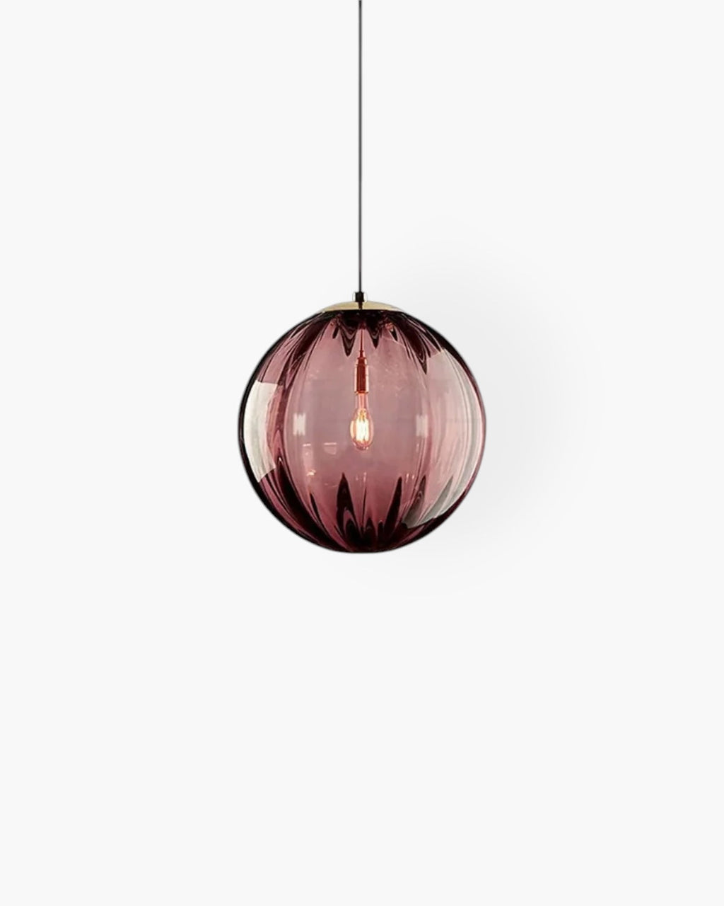 VeraLux vintage taklampa i bärnstensfärgat glas med varmt sken