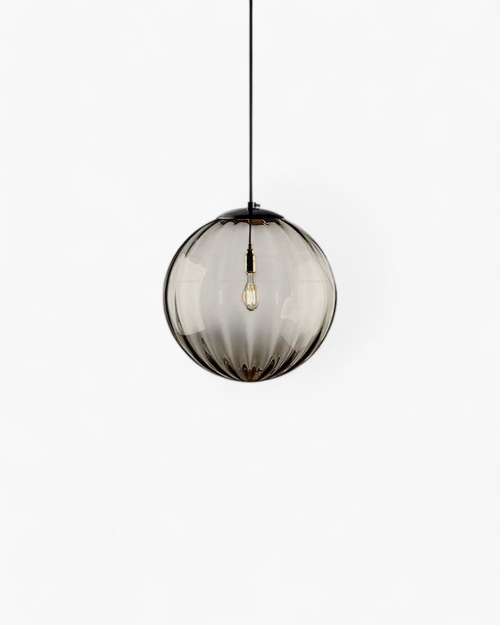 VeraLux vintage taklampa i bärnstensfärgat glas med varmt sken