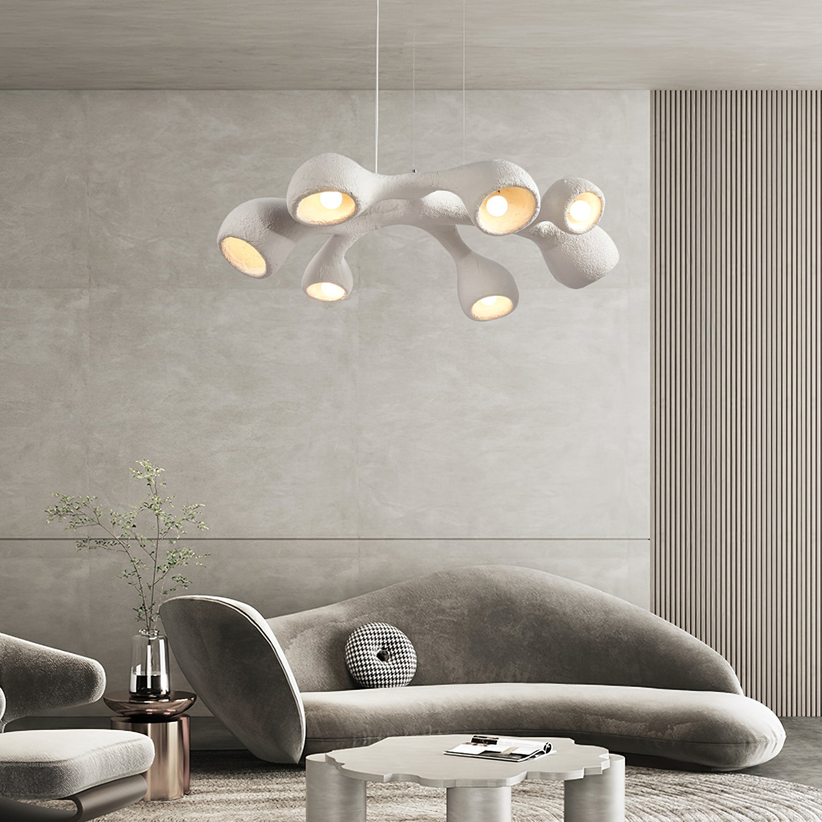 Silvara Cloud Pendant Light In Polystyrene Scandinavian Style Diffused Glow