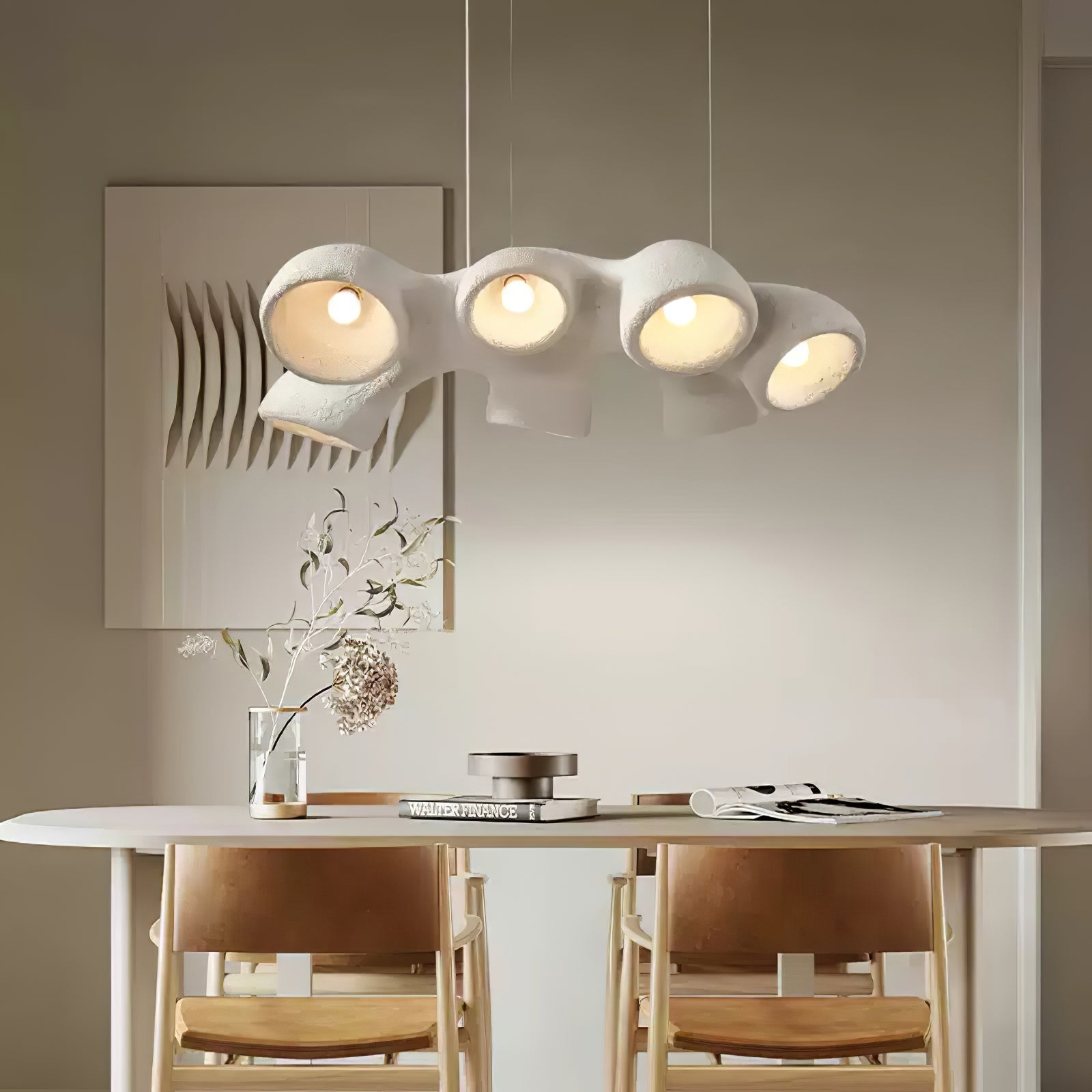 Silvara Cloud Pendant Light In Polystyrene Scandinavian Style Diffused Glow