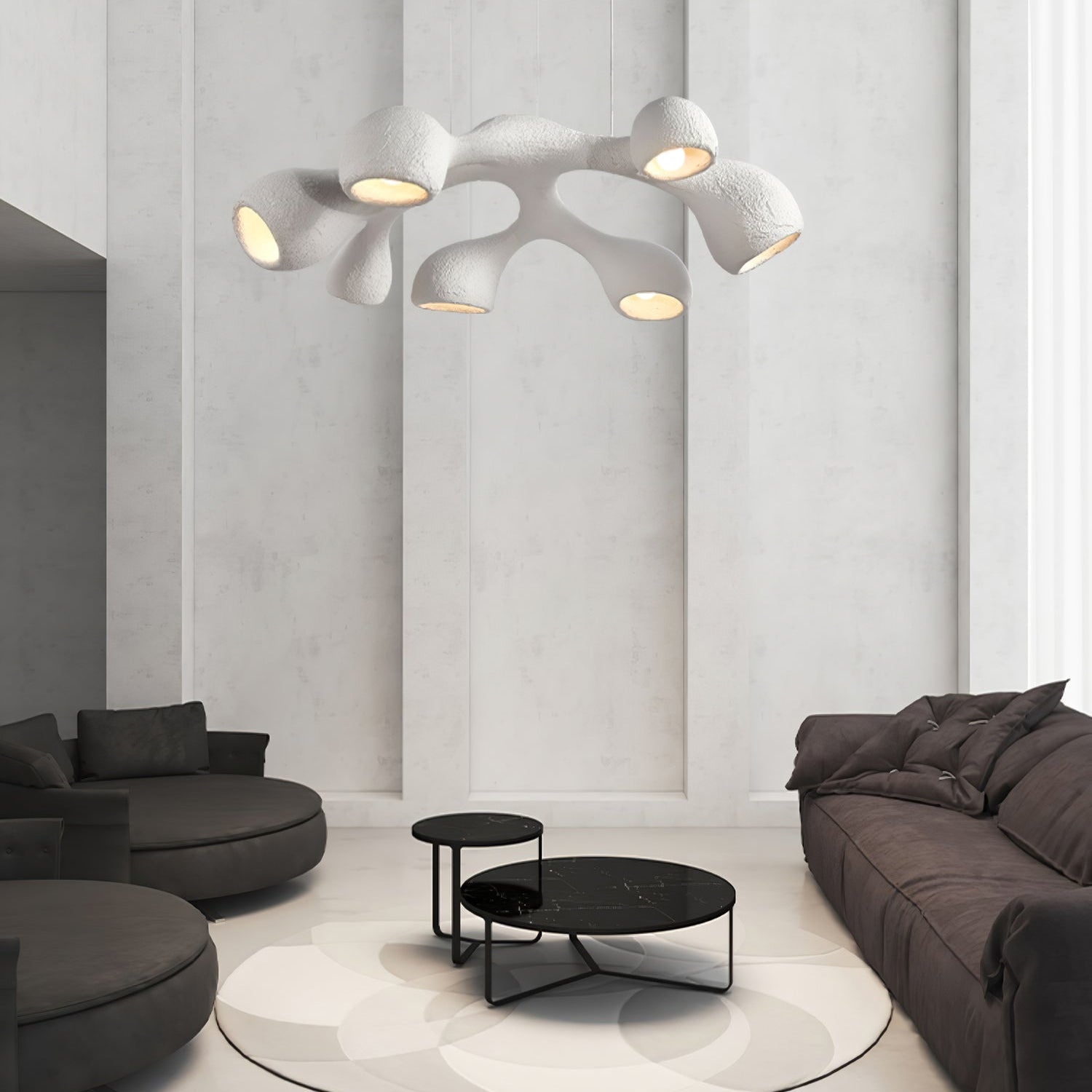 Silvara Cloud Pendant Light In Polystyrene Scandinavian Style Diffused Glow
