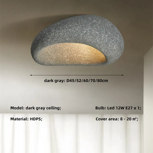 Wabi-Sabi-inspirerad japansk taklampa — stillsam elegans