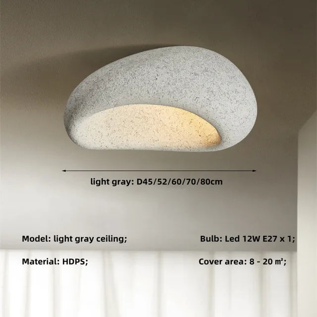 Wabi-Sabi-inspirerad japansk taklampa — stillsam elegans