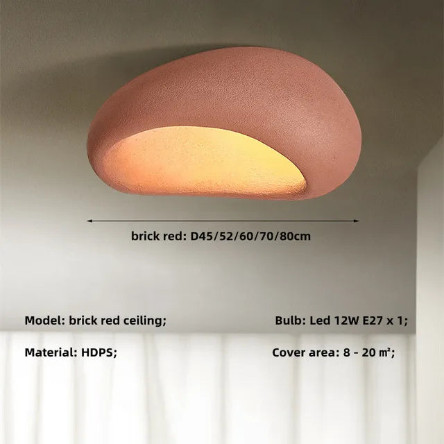 Wabi-Sabi-inspirerad japansk taklampa — stillsam elegans