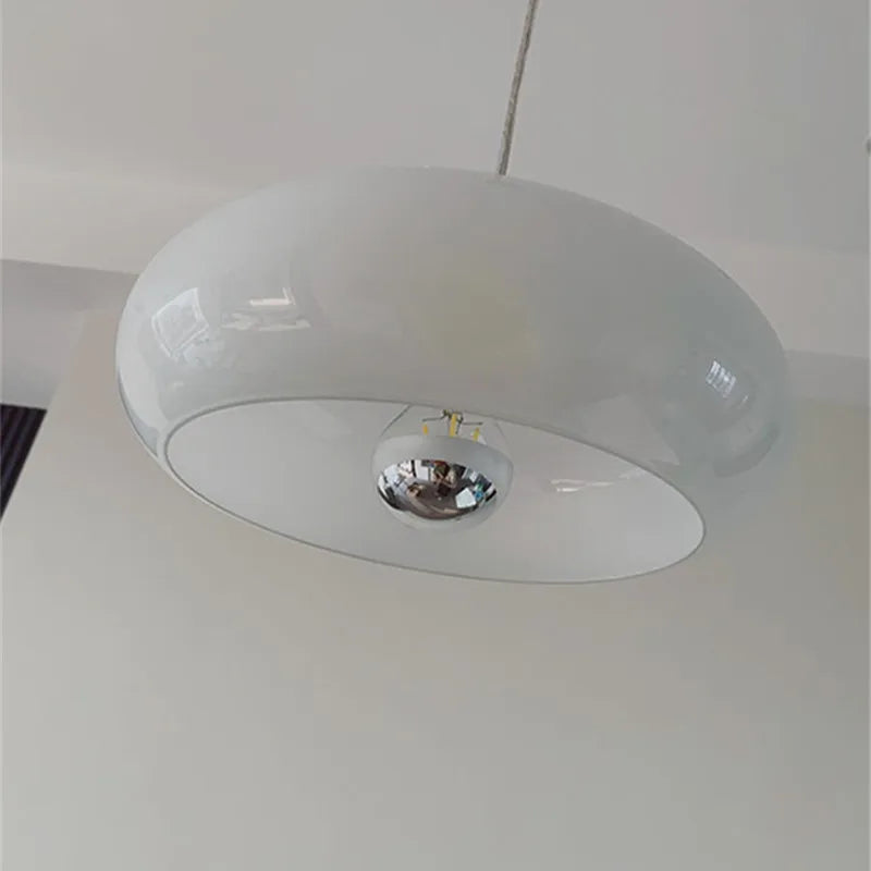 Scandinavian LED Ceiling Light — Wood Frame and Metal Mount, Clean Silhouette, Warm Glow