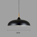Oak Framed Ceiling Light, Warm LED Overhead Lamp, Modern Nordic Silhouette