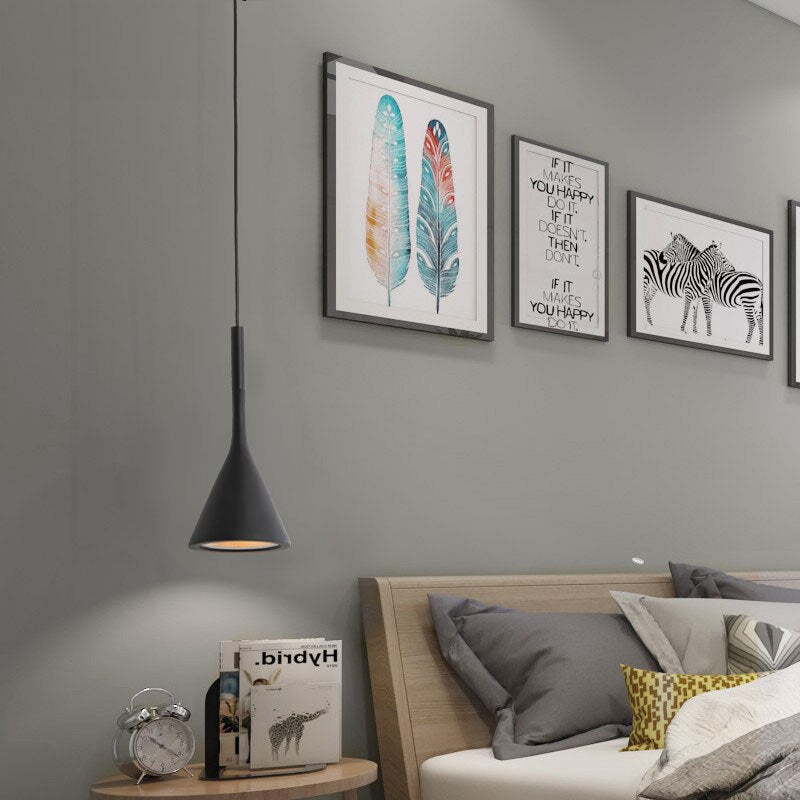 LumaNord – moderní hliněné závěsné svítidlo — minimalistický stropní design