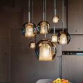 LumenNord LED Light Pendant With Minimal Aluminum Glass Fixture