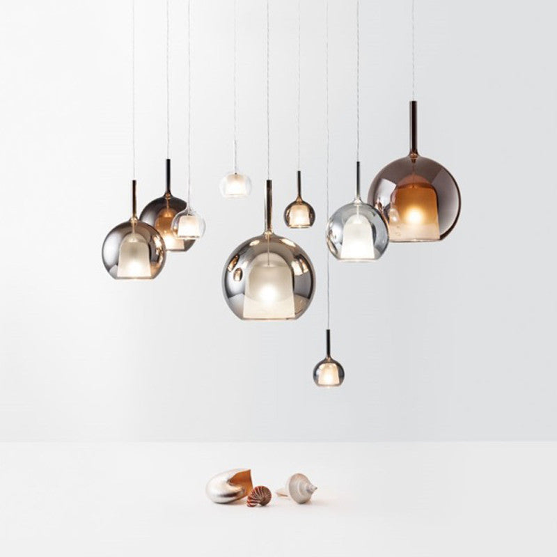 LumenNord LED Light Pendant With Minimal Aluminum Glass Fixture