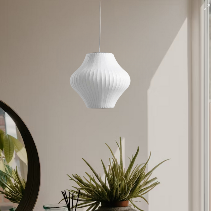 LyraArc Pendant Light With Wood Plus Steel For Modern Interiors