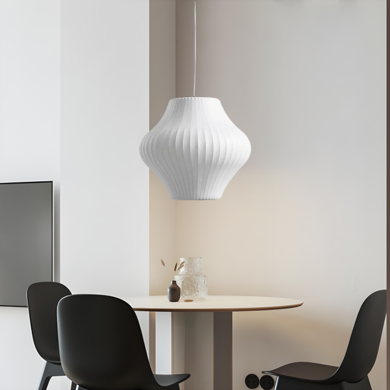 LyraArc Pendant Light With Wood Plus Steel For Modern Interiors