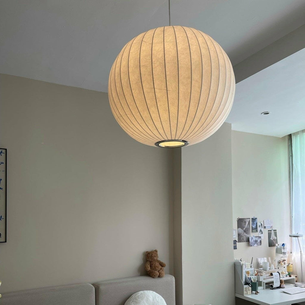 Solara Nordic Wood Pendant Light With Minimal Glow For Modern Living Rooms