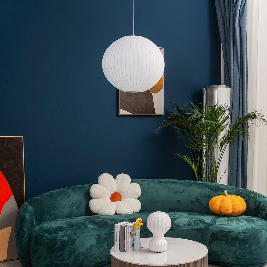 Solara Nordic Wood Pendant Light With Minimal Glow For Modern Living Rooms