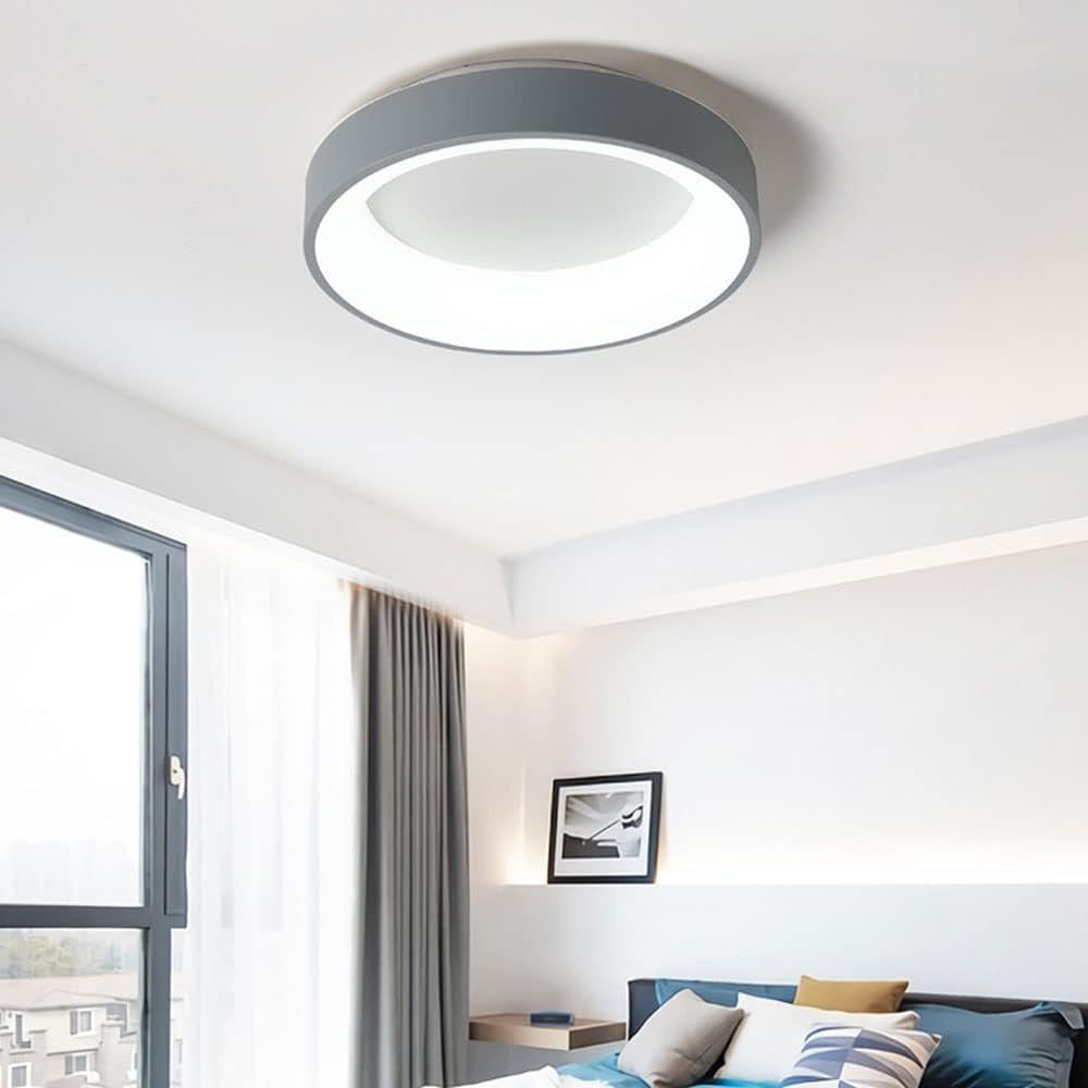 Lámpara de techo LED redonda nórdica — Control remoto, estilo moderno y minimalista