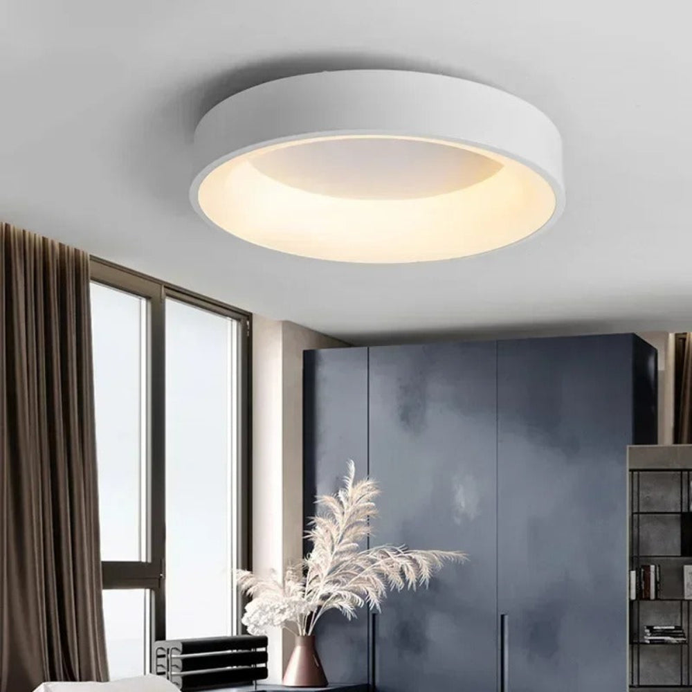Lámpara de techo LED redonda nórdica — Control remoto, estilo moderno y minimalista