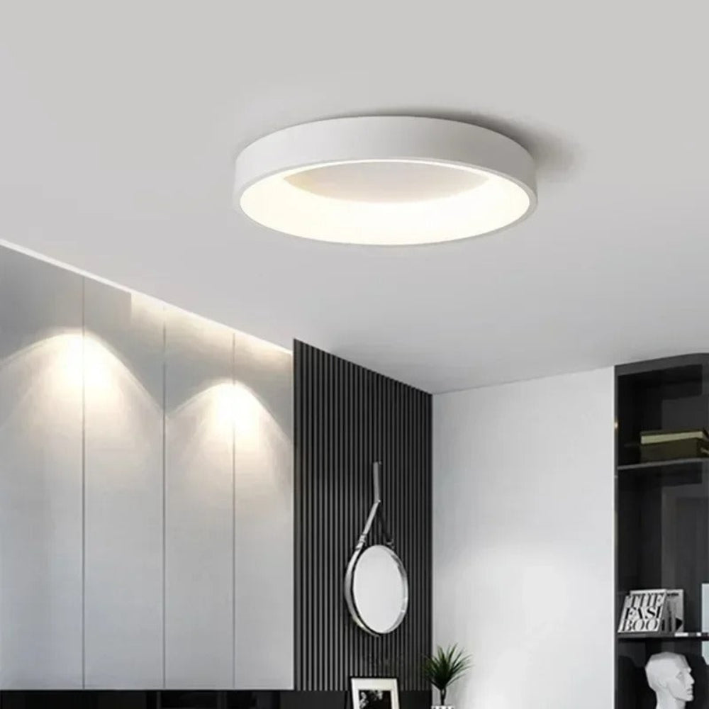 Lámpara de techo LED redonda nórdica — Control remoto, estilo moderno y minimalista