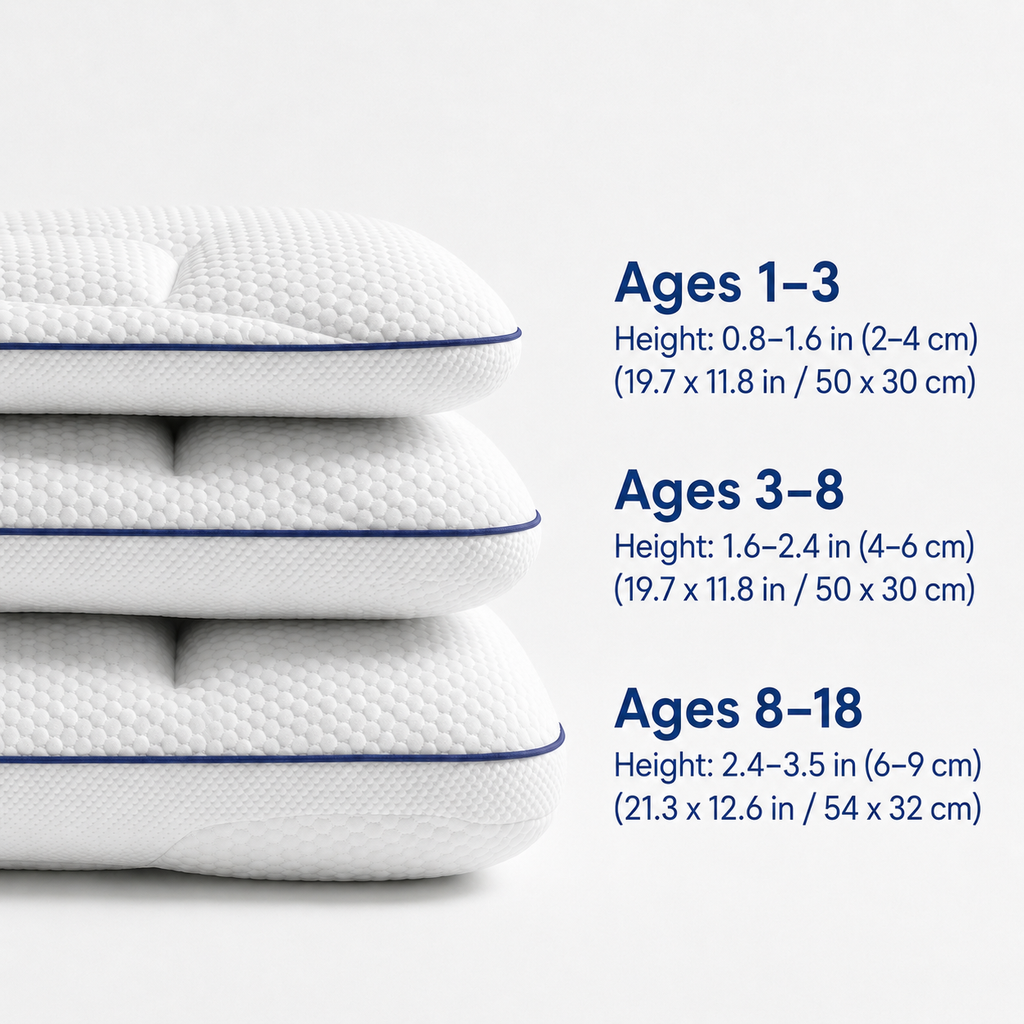 Ergonomic Kids Pillow for Neck and Spinal Alignment