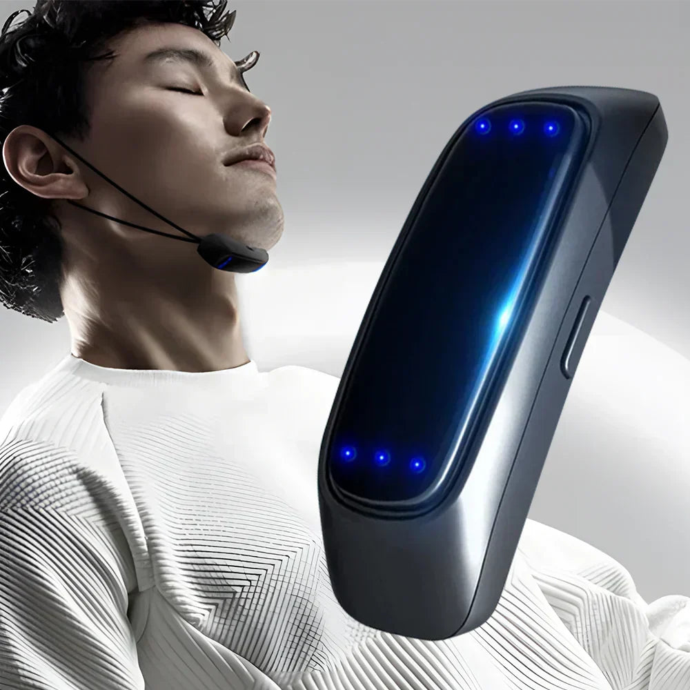 SlumberGuard EMS Wearable para reducir los ronquidos — Tecnología de pulsos inteligentes