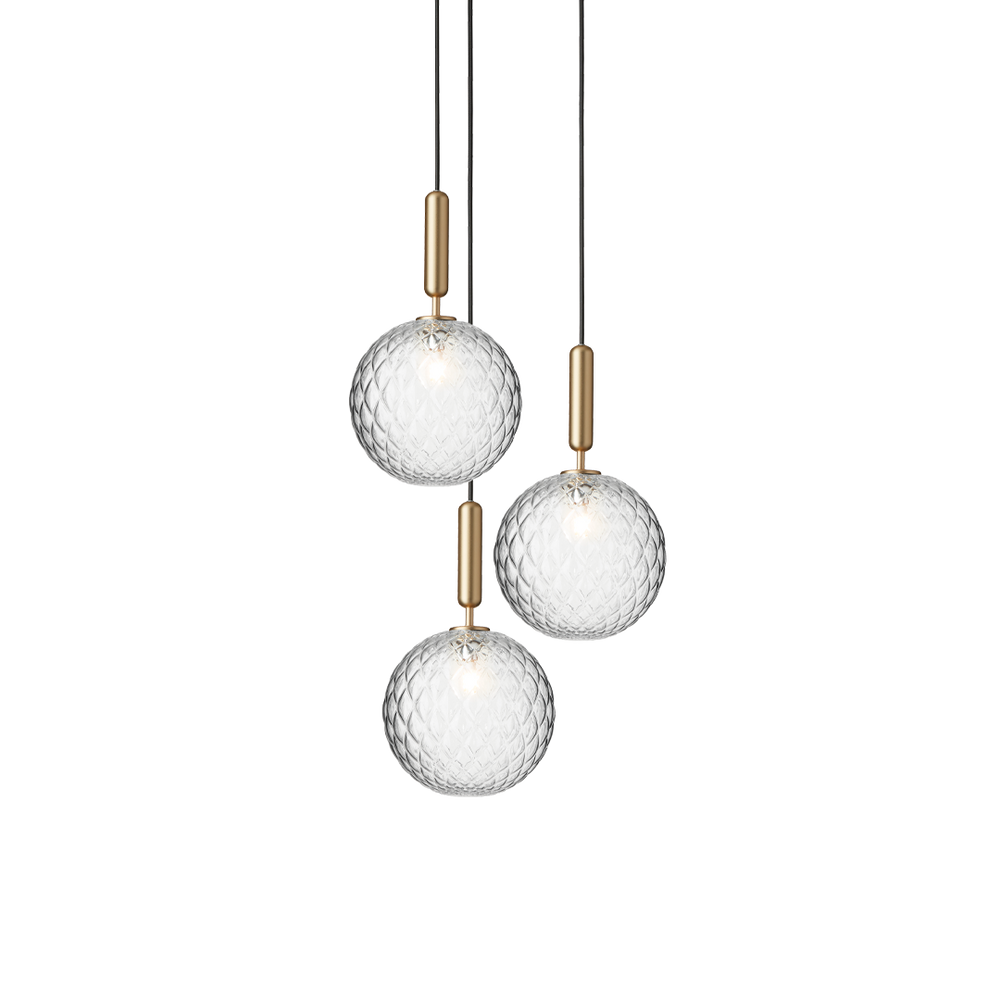 Etara Pendelleuchte mit klarem Glas für Esszimmertische im Alltag