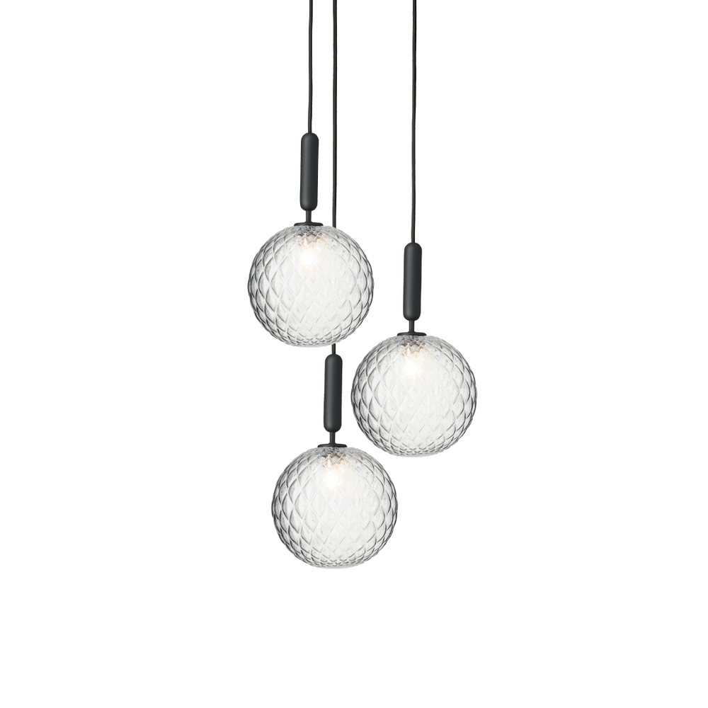 Etara Pendelleuchte mit klarem Glas für Esszimmertische im Alltag