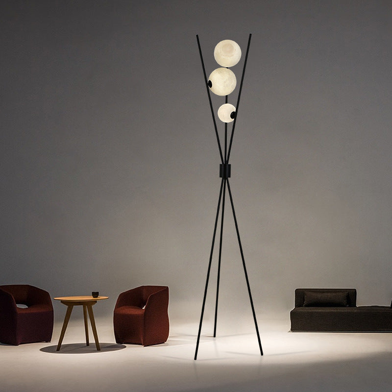 NyraMoon Dual Moon Floor And Table Lamp For Living Rooms