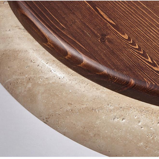 Caldra Travertine LED Vintage Ceiling Light For Japandi Interiors