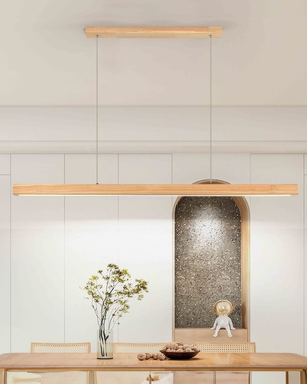 Cavell Walnut Pendant Light With French Medieval Charm Style