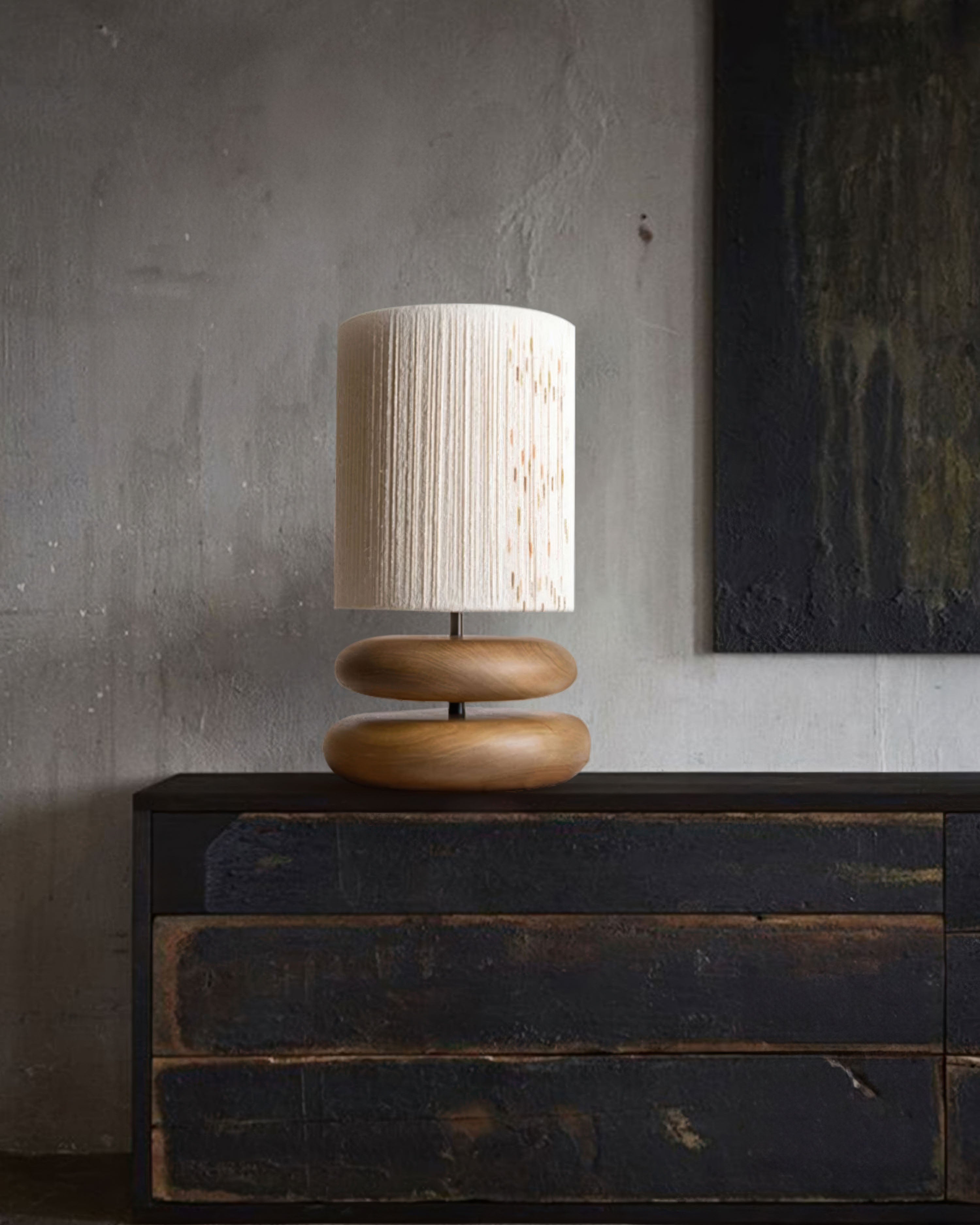 SylvaLume Tranquil Lamp With Wooden Base And LED Compatibility
