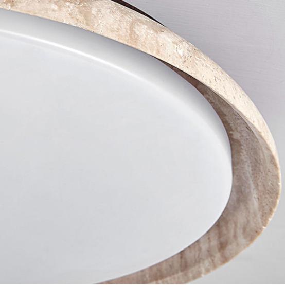 Caldra Travertine LED Vintage Ceiling Light For Japandi Interiors