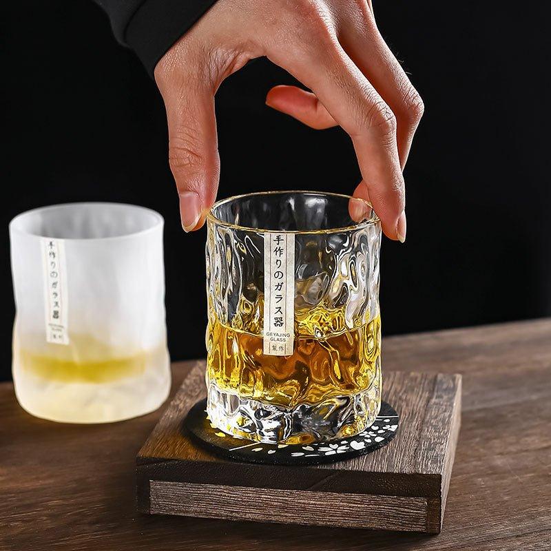 Astraeon Glacier-Whiskygläser – Handgeschliffenes Edo-Kiriko-Glas