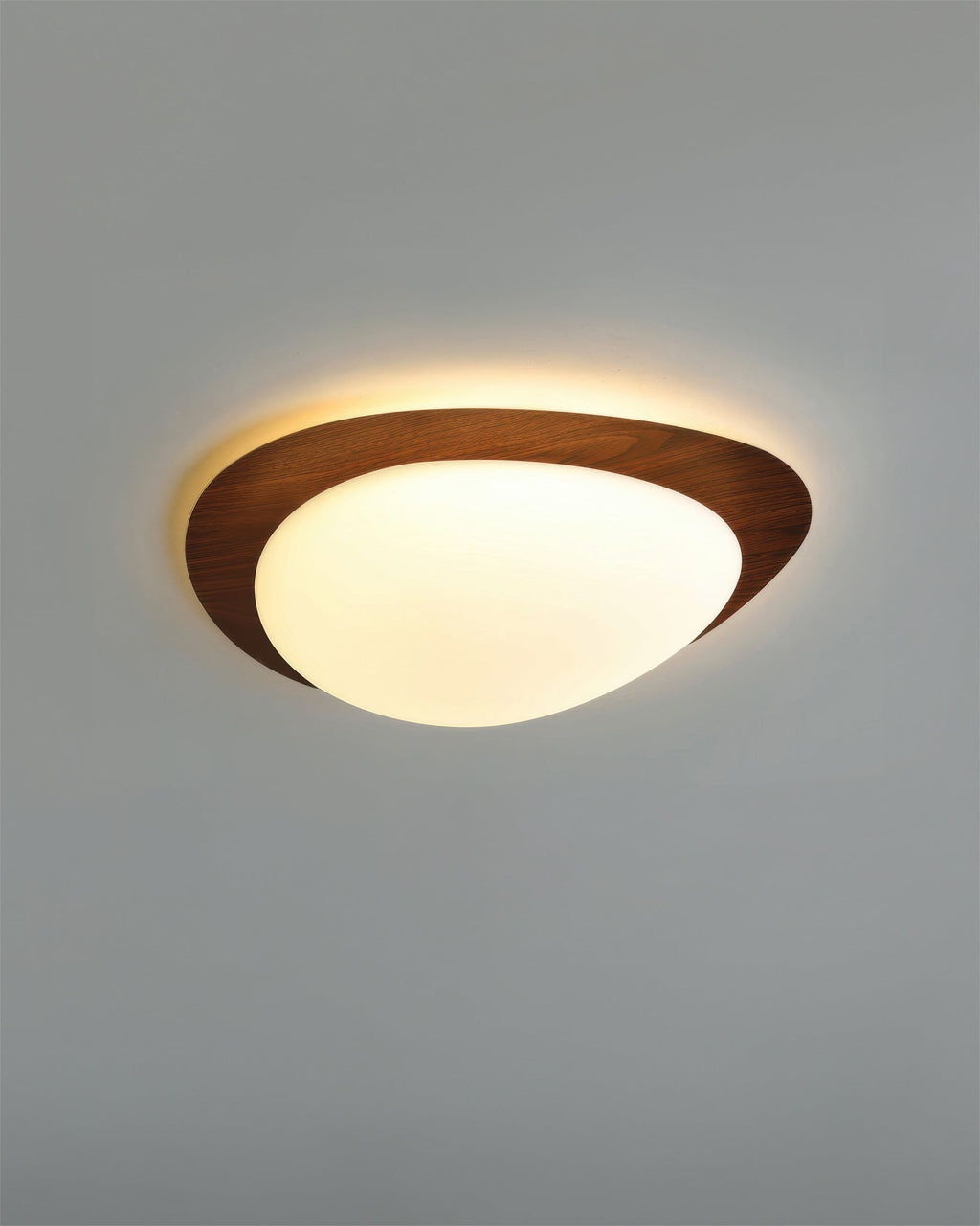 Nyra Pebble Wood Ceiling Light For Nordic Living Interiors