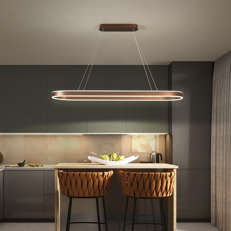 Qualia Rose Gold Pendant Light For Kitchen With Glass Shade