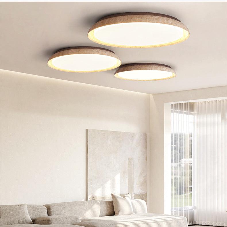 Caldra Travertine LED Vintage Ceiling Light For Japandi Interiors