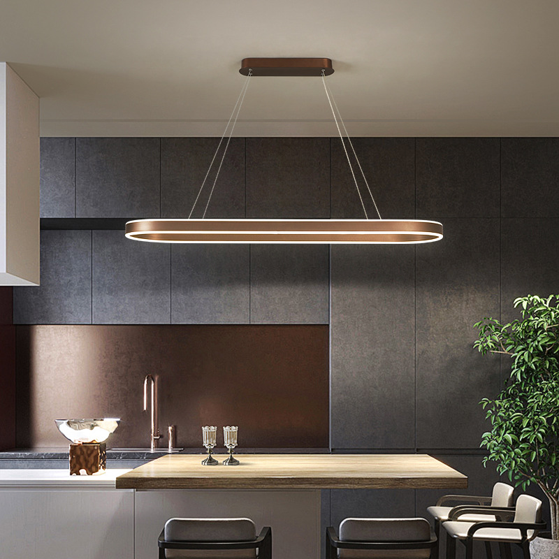 Qualia Rose Gold Pendant Light For Kitchen With Glass Shade